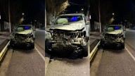 Un joven motociclista resultó herido tras chocar con una camioneta