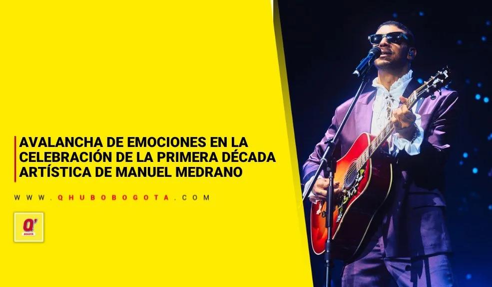Avalancha de emociones en la celebración de la primera década artística de Manuel Medrano