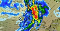 UK weather maps reveal monster rainstorm will drench cities with one area spared