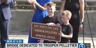 I-84 overpass dedicated to fallen state trooper