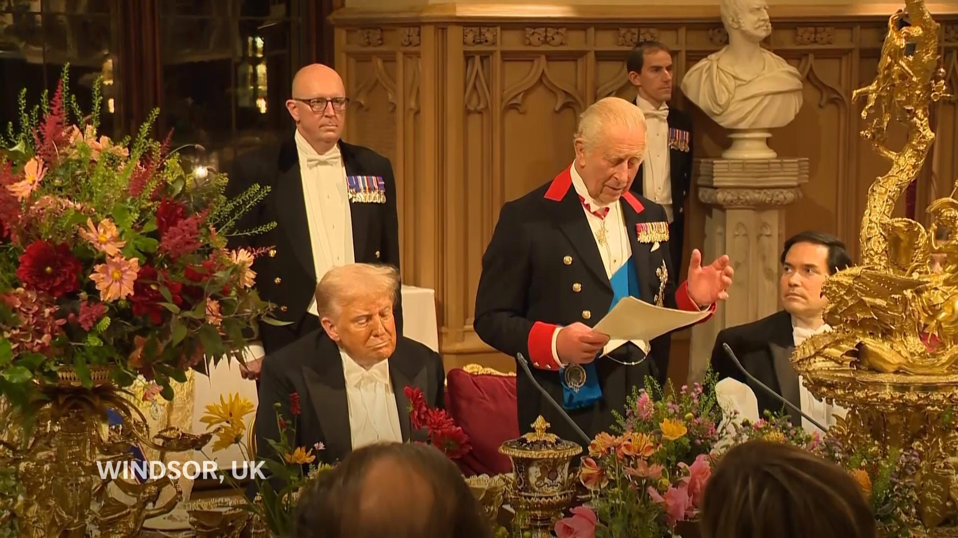 In his royal banquet toast, King Charles highlights the special relationship with the US