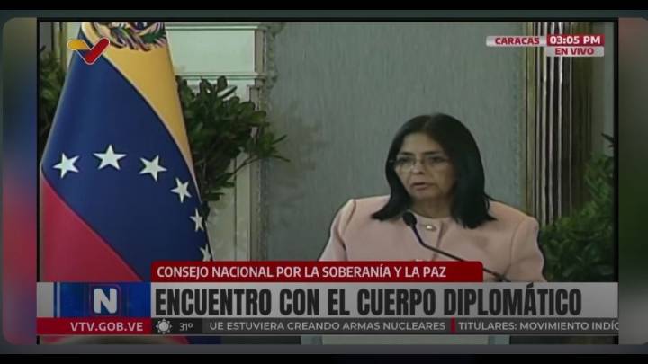 Vicepresidenta Rodríguez denuncia que Venezuela está siendo víctima de una de las campañas mediáticas más poderosas