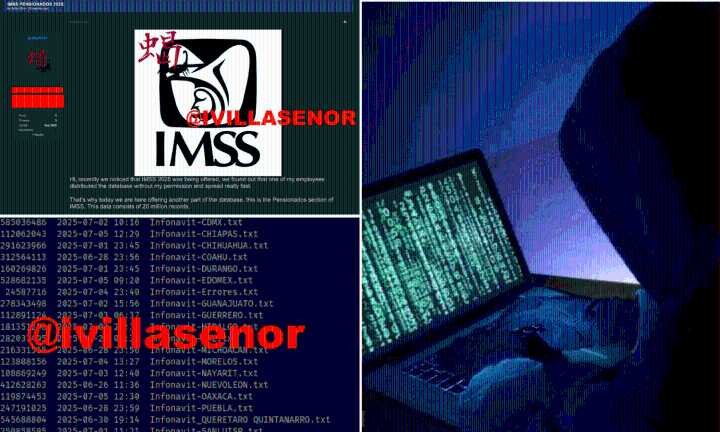 Hackean al IMSS: alerta por venta de datos robados de 20 millones de jubilados