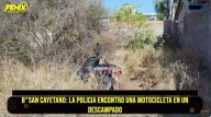 Encuentran moto robada abandonada en el barrio San Cayetano