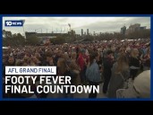 Footy Fever Hits The Streets Ahead Of AFL Grand Final In Melbourne