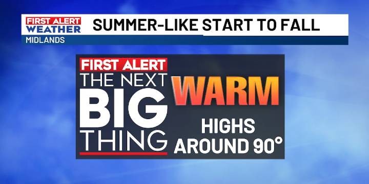 FIRST ALERT: Summer-like feel for the first day of Fall