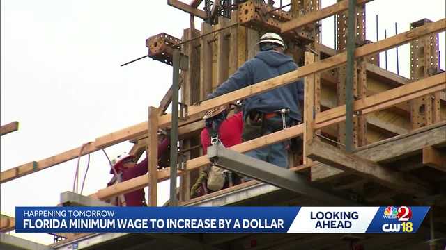 Florida’s minimum wage increases to $14 an hour Tuesday