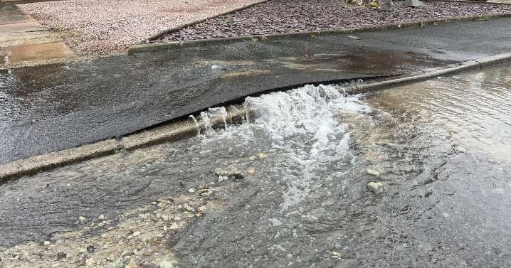 Partial road closures after damage by burst water main in Cambs village