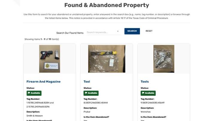 New Texas law makes it easier to find property after it's been seized by law enforcement