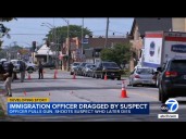 Man fatally shot after dragging ICE officer with car, officials say