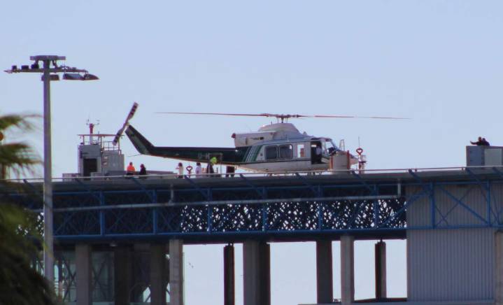 El Helipuerto de Algeciras registra más de cien pasajeros al día en agosto