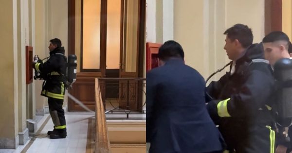 Susto en Rosada por un principio de incendio cerca del despacho de Santiago Caputo