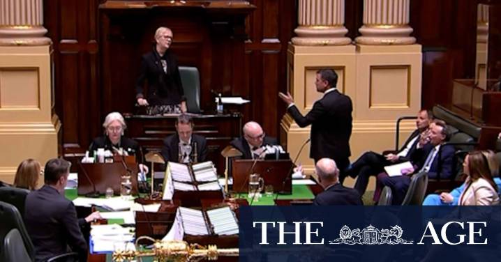 Video: Victorian opposition leader suspended from parliament