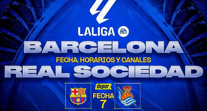 Barcelona vs. Real Sociedad: fecha, horarios y canales de TV por LaLiga