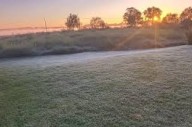 Fuerte helada en Santa Rosa: la térmica llegó a
