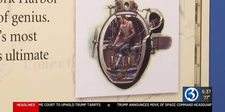 The first combat submarine was invented in Connecticut