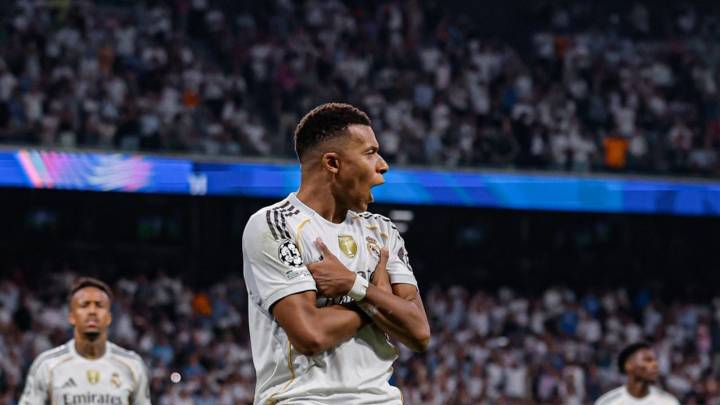 Champions League: Real Madrid vence al Marsella con doblete de Mbappé
