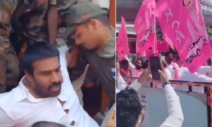 BRS Leaders Detained During Protest Over Metro Phase