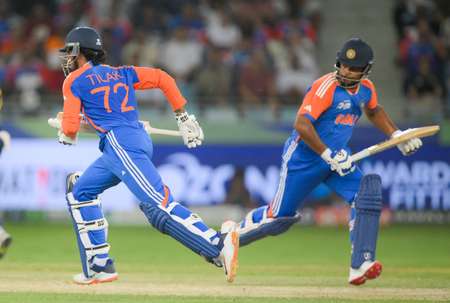 Sanju, Tilak power India to 202 for 5 after another Abhishek carnage