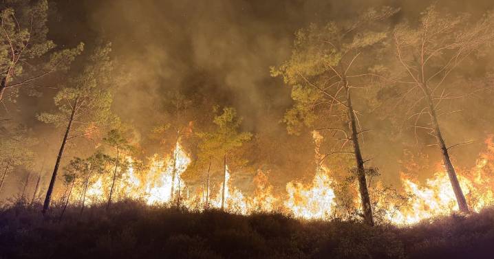 Horror moment Turkey holiday destination consumed by flames