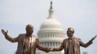 Trump, Epstein statues appear on National Mall in D.C.