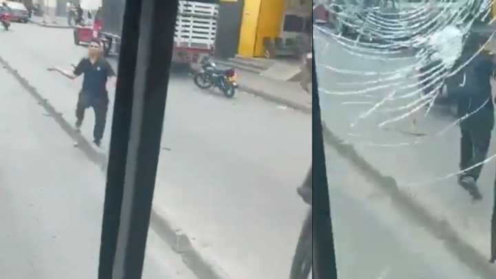 Hombre descubrió a su hijo menor de edad vandalizando buses en Cali y lo entregó a las autoridades