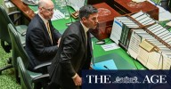Brad Battin: Victorian opposition leader suspended from parliament after outburst