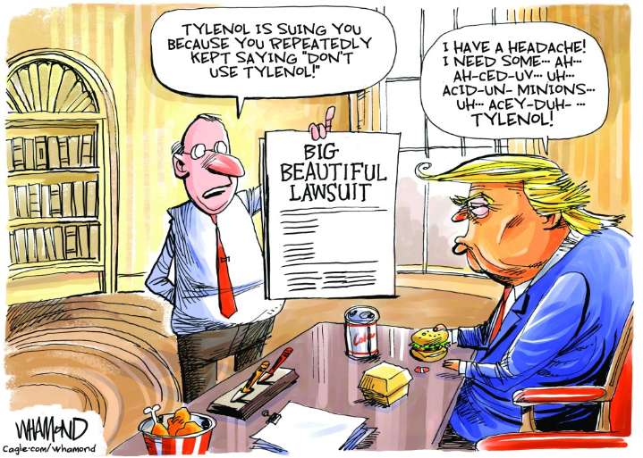 Cartoonist’s take: Tylenol headache