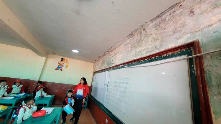 Colegio Gustavo Castro Pantoja continúa en aulas declaradas no habitables