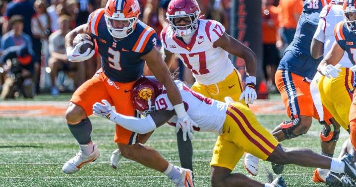 No. 23 Illinois edges No. 21 USC on last