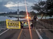 Cierran pista en el Parque Metropolitano por aumento en nivel de la presa El Palote