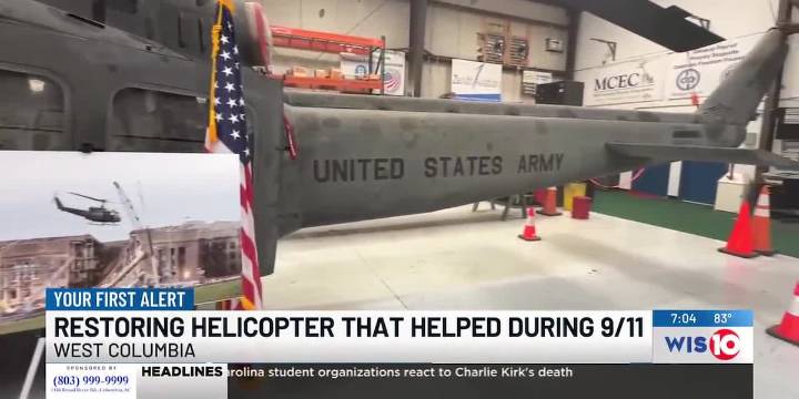 Helicopter used in 9/11 rescue missions finds new purpose in South Carolina