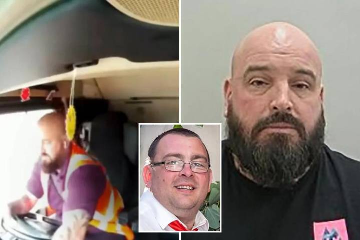 UK trucker jailed for porn distraction crash that killed dad