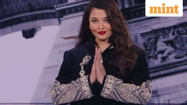 Aishwarya Rai dazzles in Manish Malhotra outfit at Paris Fashion week