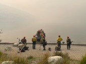 Wilderness crews work western Wyoming's Dollar Lake Fire as it approaches Squaretop
