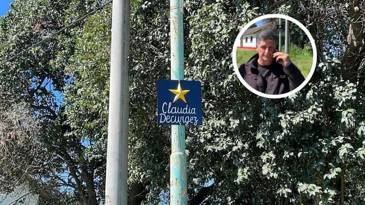 Colocaron una estrella por Claudia Decurgez en Santo Tomé: "Nunca vamos a bajar los brazos"