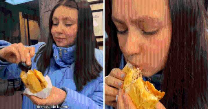 Chilena prueba pan con chicharrón y lo compara con la marraqueta de Chile: "¿Cómo un pan con palta le va a ganar?"