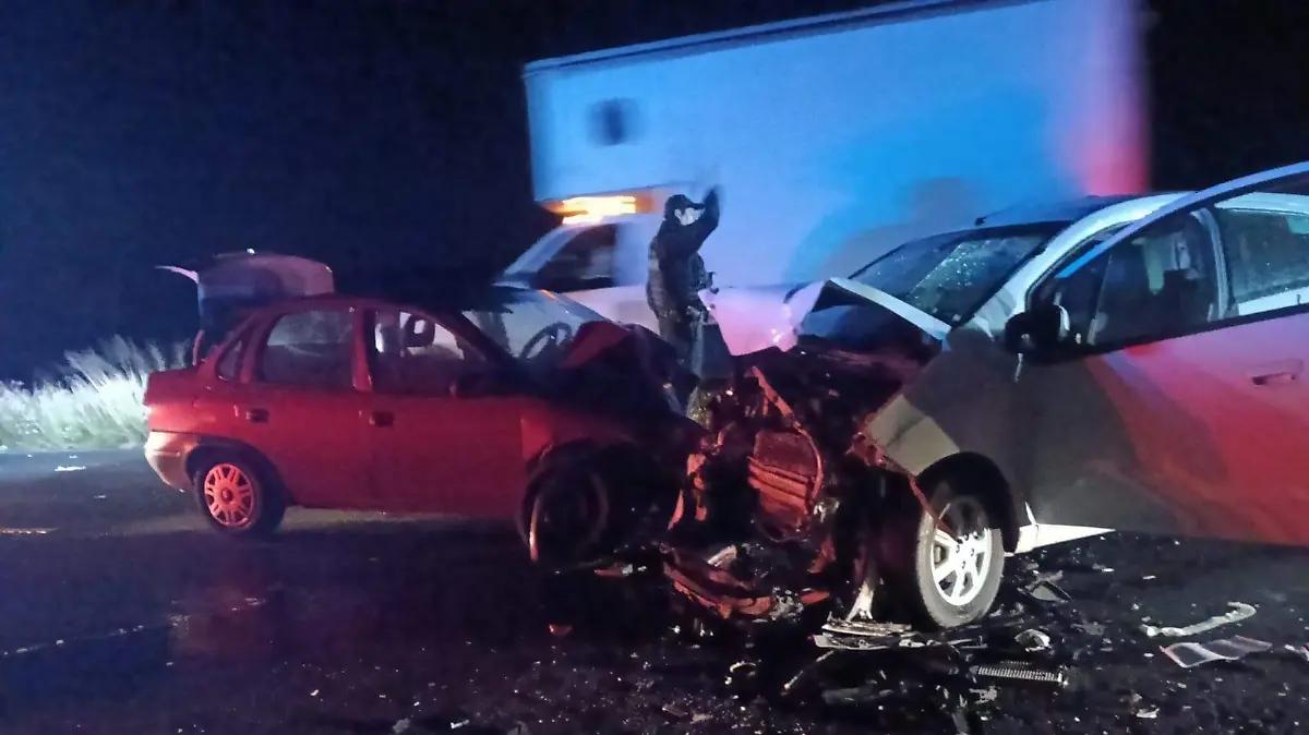 Fuerte accidente en la carretera a Amealco