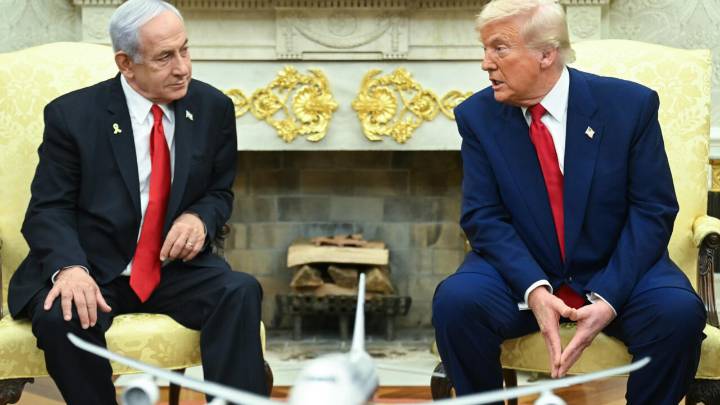 Trump recibe a Netanyahu en la Casa Blanca y se muestra confiado en lograr la paz en Gaza: "Estoy seguro"