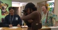 Woman reunites with dog after it was stolen with car from Howard County parking lot