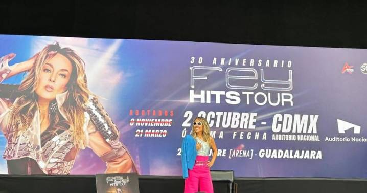 Fey celebra 30 años arriba de los escenarios con conciertos en CDMX y Guadalajara