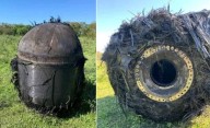 Removieron la chatarra espacial hallada en un campo de Chaco: de qué se trata