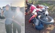 Puerto Madryn: intentaron robarse una moto a rastras y terminaron detenidos en La Laguna