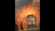 Hyderabad: Private travel bus catches fire in SR Nagar