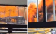 VIDEO: Pasajeros del Trolebús Elevado viven aterrador momento tras explosión de pipa en Puente de La Concordia