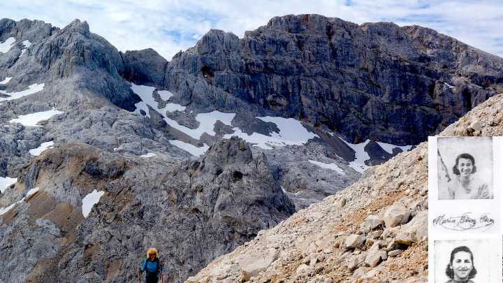 Las Cainejas se coronan en Picos de Europa como pioneras del montañismo en España