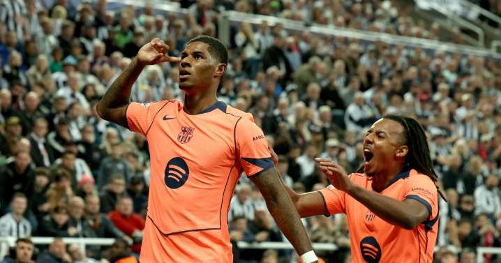 Rashford vive su primera gran noche como culé y comanda la victoria del Barça en Newcastle