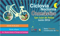 Ciclovía nocturna en el onomástico de Pasto