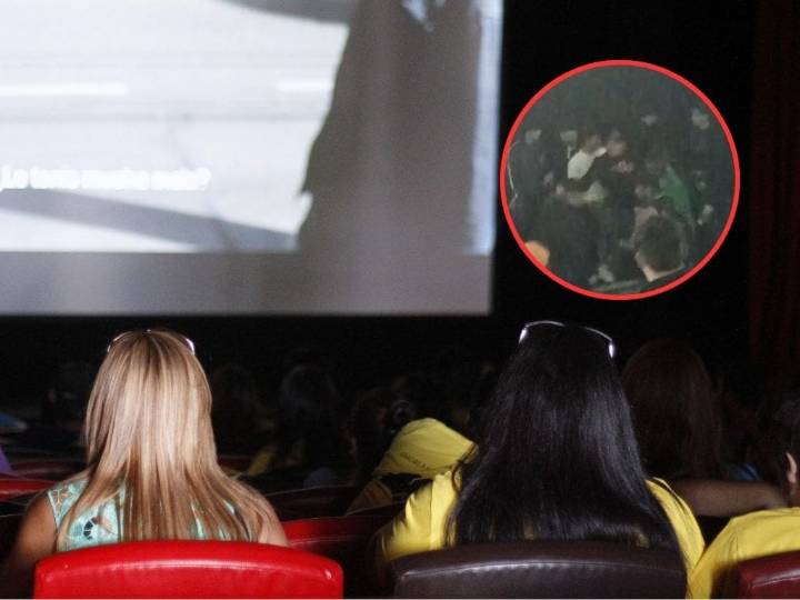 VIDEO. Terror real: captan terrible pelea en sala de cine de Santiago tras función de “El Conjuro 4”