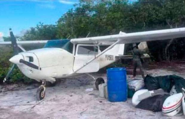 Incautan aeronave utilizada para el tráfico ilícito de drogas en Amazonas
